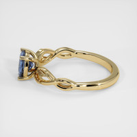 0.96 Ct. Blue Sapphire Ring, 18K Yellow Gold 4