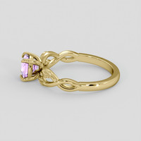 0.99 Ct. Purple Sapphire Ring, 18K Yellow Gold 4