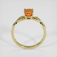 1.61 Ct. Orangish Brown Sapphire Ring, 18K Yellow Gold 3