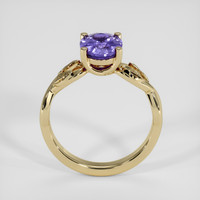 1.62 Ct. Purple Sapphire Ring, 18K Yellow Gold 3