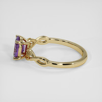 1.00 Ct. Purple Sapphire Ring, 18K Yellow Gold 4