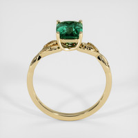 2.01 Ct. Bluish Green Sapphire Ring, 18K Yellow Gold 3
