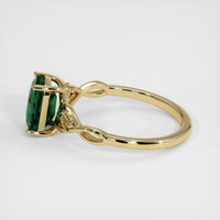 2.01 Ct. Bluish Green Sapphire Ring, 18K Yellow Gold 4