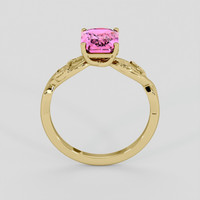2.03 Ct. Pink Sapphire Ring, 18K Yellow Gold 3
