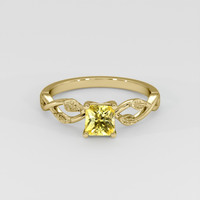 1.11 Ct. Yellow Sapphire Ring, 18K Yellow Gold 1