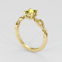 1.11 Ct. Yellow Sapphire Ring, 18K Yellow Gold 2
