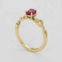 1.03 Ct. Bi Color Sapphire Ring, 18K Yellow Gold 2