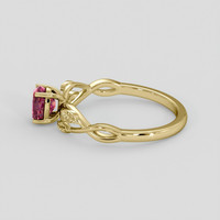 1.03 Ct. Bi Color Sapphire Ring, 18K Yellow Gold 4