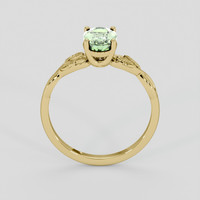 1.42 Ct. Green Sapphire Ring, 18K Yellow Gold 3