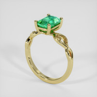 1.61 Ct. Emerald Ring, 18K Yellow Gold 2