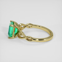1.61 Ct. Emerald Ring, 18K Yellow Gold 4