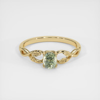 0.42 Ct. Sapphire Ring, 18K Yellow Gold 1