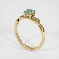 0.76 Ct. Sapphire Ring, 18K Yellow Gold 2