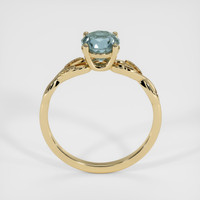 1.53 Ct. Bluish Green Sapphire Ring, 18K Yellow Gold 3