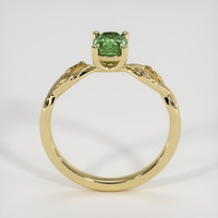 0.77 Ct. Green Sapphire Ring, 18K Yellow Gold 3