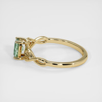 0.50 Ct. Sapphire Ring, 18K Yellow Gold 4