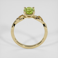 1.25 Ct. Yellowish Green Sapphire Ring, 18K Yellow Gold 3