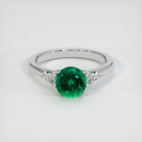 1.20 Ct. Emerald Ring, Platinum 950 1