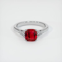 1.37 Ct. Ruby Ring, Platinum 950 1