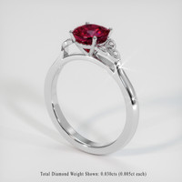 1.56 Ct. Ruby Ring, Platinum 950 2