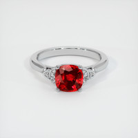 1.20 Ct. Ruby Ring, Platinum 950 1