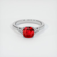 0.80 Ct. Ruby Ring, Platinum 950 1