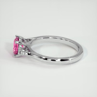 1.23 Ct. Pink Sapphire Ring, Platinum 950 4