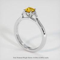 0.80 Ct. Sapphire Ring, Platinum 950 2