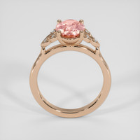 2.42 Ct. Padparadscha Sapphire Ring, 14K Rose Gold 3