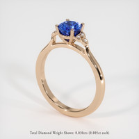 0.94 Ct. Sapphire Ring, 18K Rose Gold 2