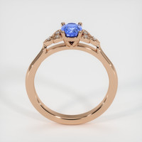 0.75 Ct. Sapphire Ring, 18K Rose Gold 3