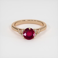1.56 Ct. Ruby Ring, 18K Rose Gold 1