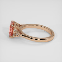 2.42 Ct. Padparadscha Sapphire Ring, 18K Rose Gold 4