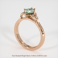 1.24 Ct. Sapphire Ring, 18K Rose Gold 2