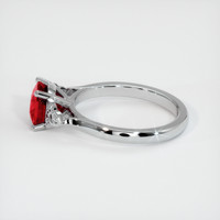 1.37 Ct. Ruby Ring, 10K White Gold 4
