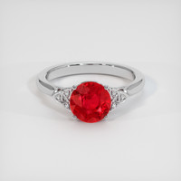 1.81 Ct. Ruby Ring, 14K White Gold 1