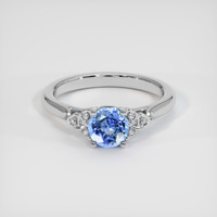 0.80 Ct. Sapphire Ring, 14K White Gold 1