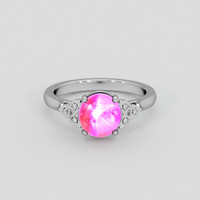 2.25 Ct. Pink Sapphire Ring, 14K White Gold 1