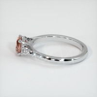 0.84 Ct. Sapphire Ring, 18K White Gold 4