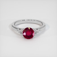 1.56 Ct. Ruby Ring, 18K White Gold 1
