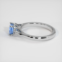 0.80 Ct. Sapphire Ring, 18K White Gold 4