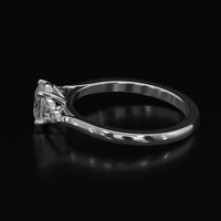 0.70 Ct. Sapphire Ring, 18K White Gold 4