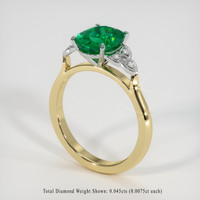 1.75 Ct. Emerald Ring, 18K White & Yellow 2