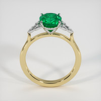 1.75 Ct. Emerald Ring, 18K White & Yellow 3