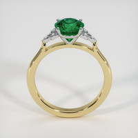 1.20 Ct. Emerald Ring, 18K White & Yellow 3