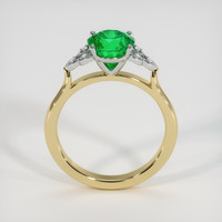 1.49 Ct. Emerald Ring, 18K White & Yellow 3