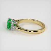 1.49 Ct. Emerald Ring, 18K White & Yellow 4