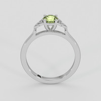 0.59 Ct. Yellowish Green Sapphire Ring, 10K Yellow Gold 3