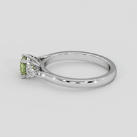0.59 Ct. Yellowish Green Sapphire Ring, 10K Yellow Gold 4