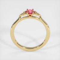 0.62 Ct. Padparadscha Sapphire Ring, 14K Yellow Gold 3